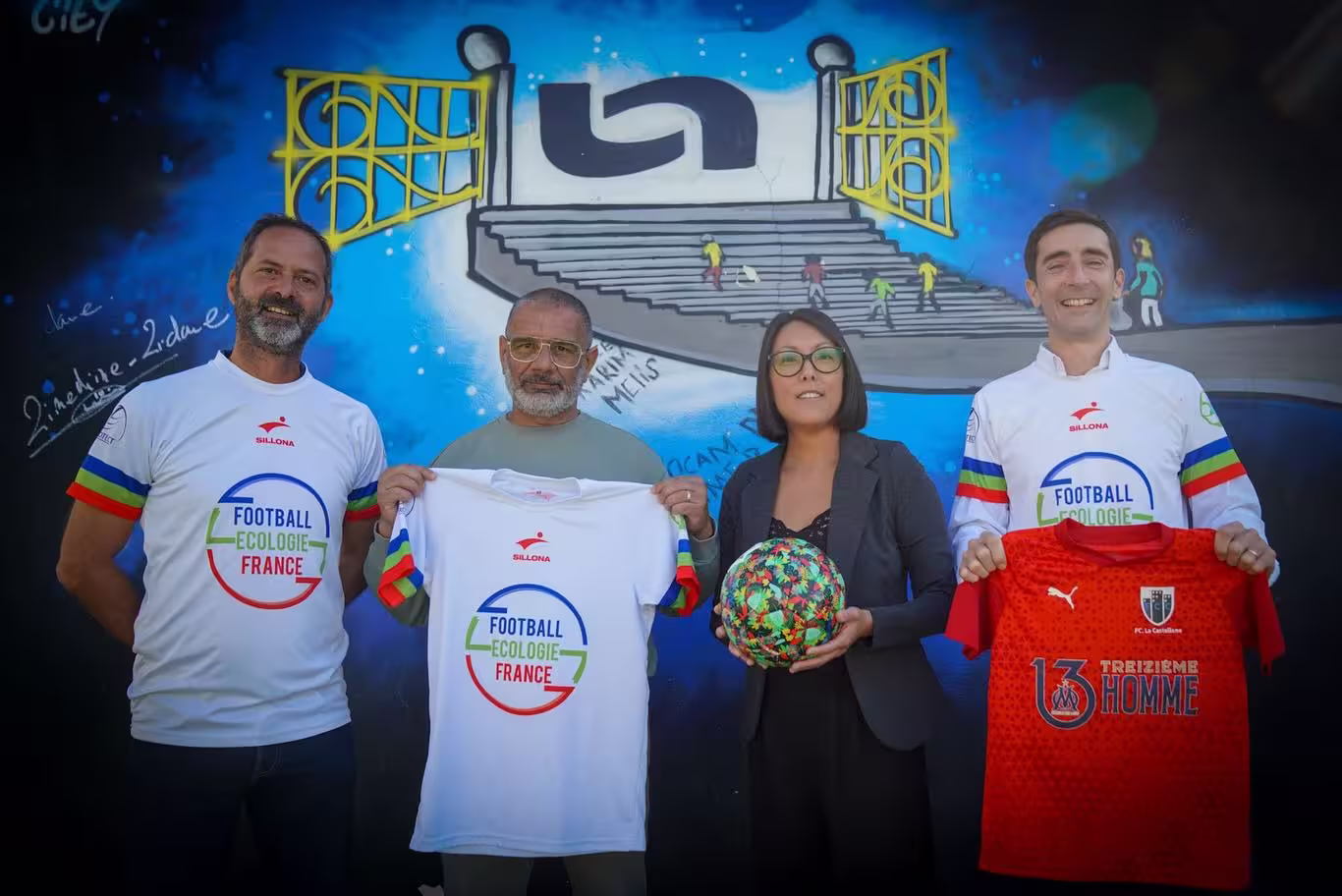 Image Football Ecologie avec le président du club de la castellane