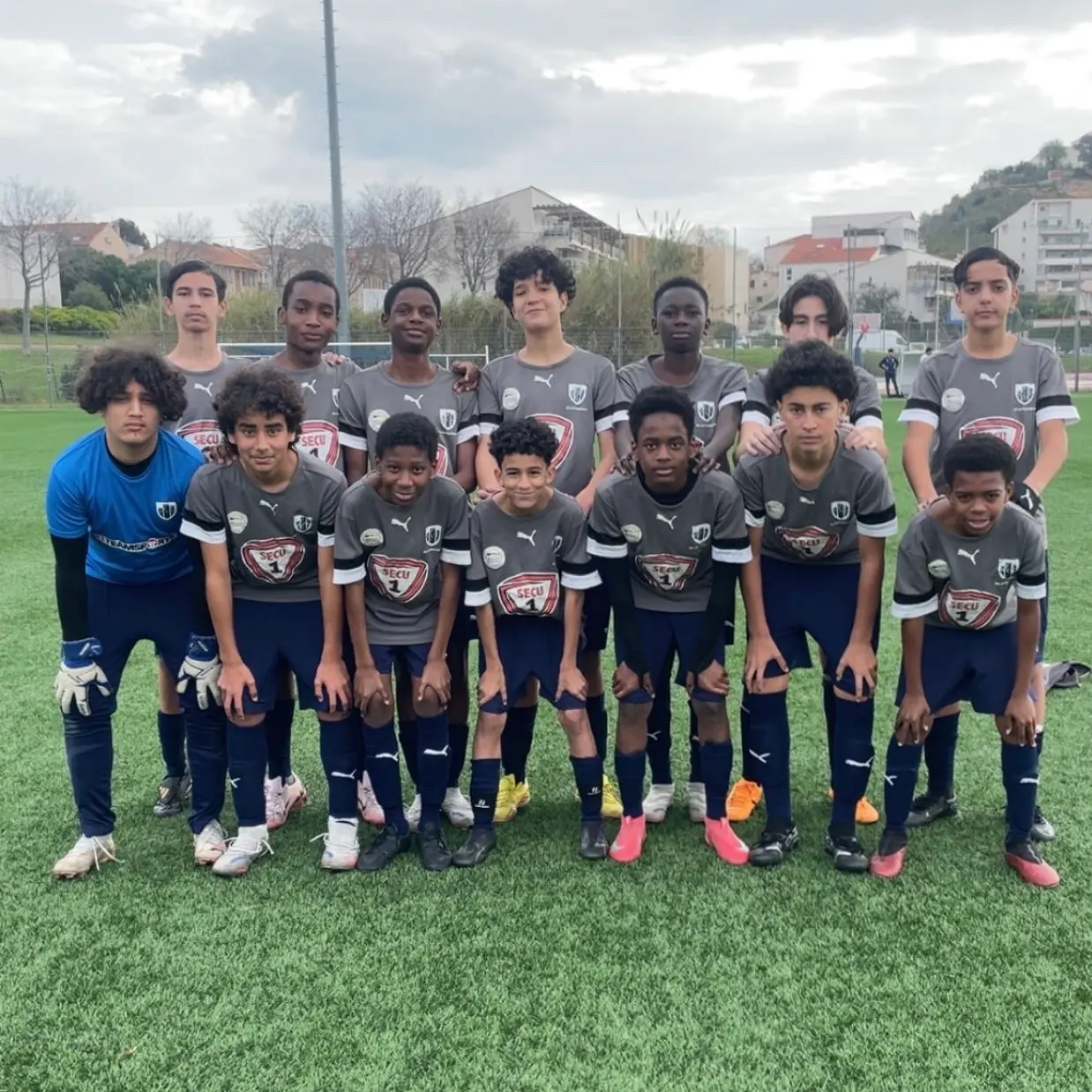 Les U15 Équipe 2 du FC La Castellane pendant la saison